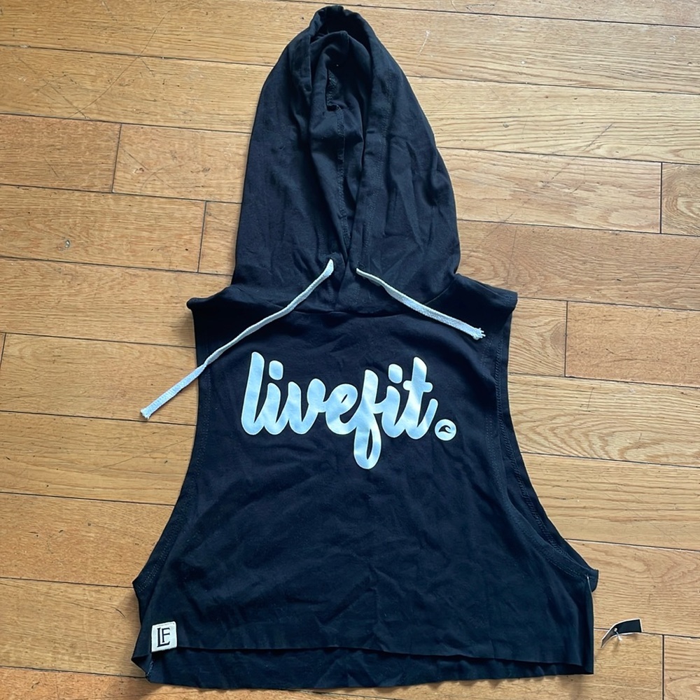 LVFT hooded crop top